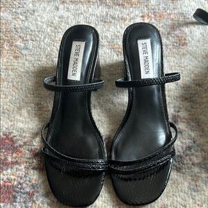 Steve Madden Black Strappy Women's Sandals